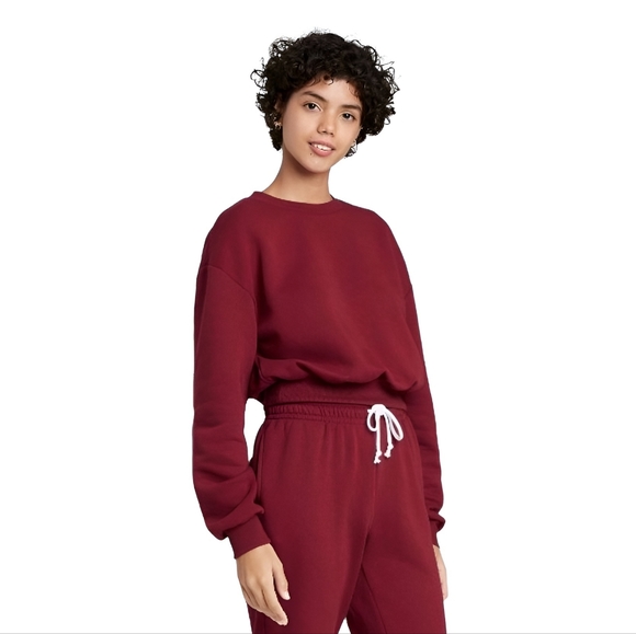 wild fable Sweaters - Women's Burgundy Sweatshirt
